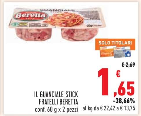 Il Guanciale Stick Fratelli Beretta