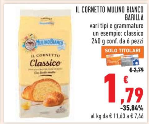 IL CORNETTO MULINO BIANCO BARILLA