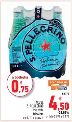 ACQUA S. PELLEGRINO minerale frizzante