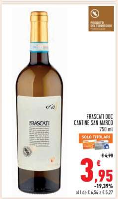 FRASCATI DOC CANTINE SAN MARCO 750 ml