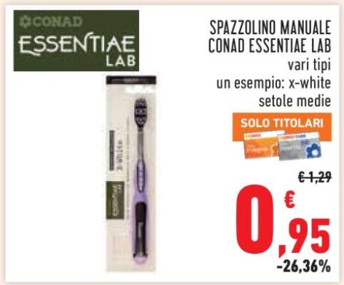 Spazzolino Manuale Conad Essentiae Lab