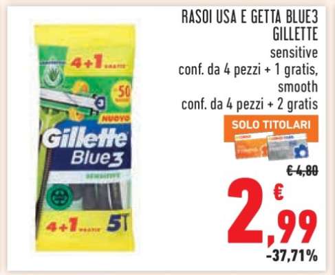 RASOI USA E GETTA BLUE3 GILLETTE