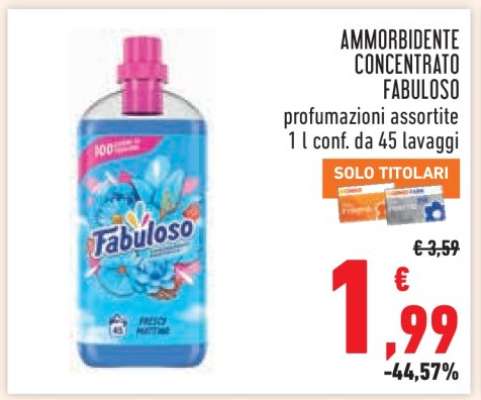 Ammorbidente Concentrato Fabuloso