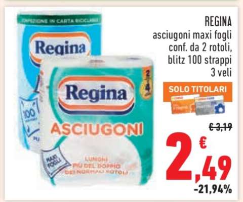 REGINA asciugoni maxi fogli