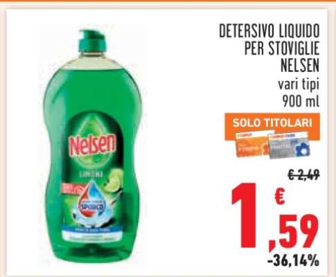 Detersivo Liquido per Stoviglie Nelsen