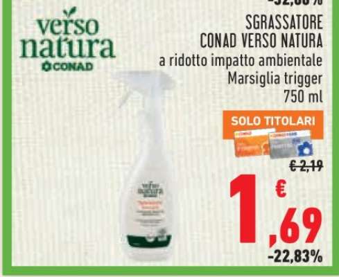 Sgrassatore Conad Verso Natura