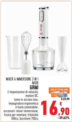 MIXER A IMMERSIONE 3 IN 1 MX16