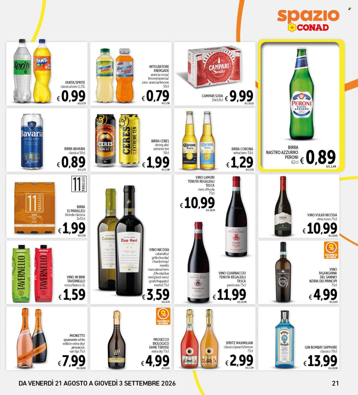 Leták Spazio Conad - 21.8.2026 - 3.9.2026. Strana 21
