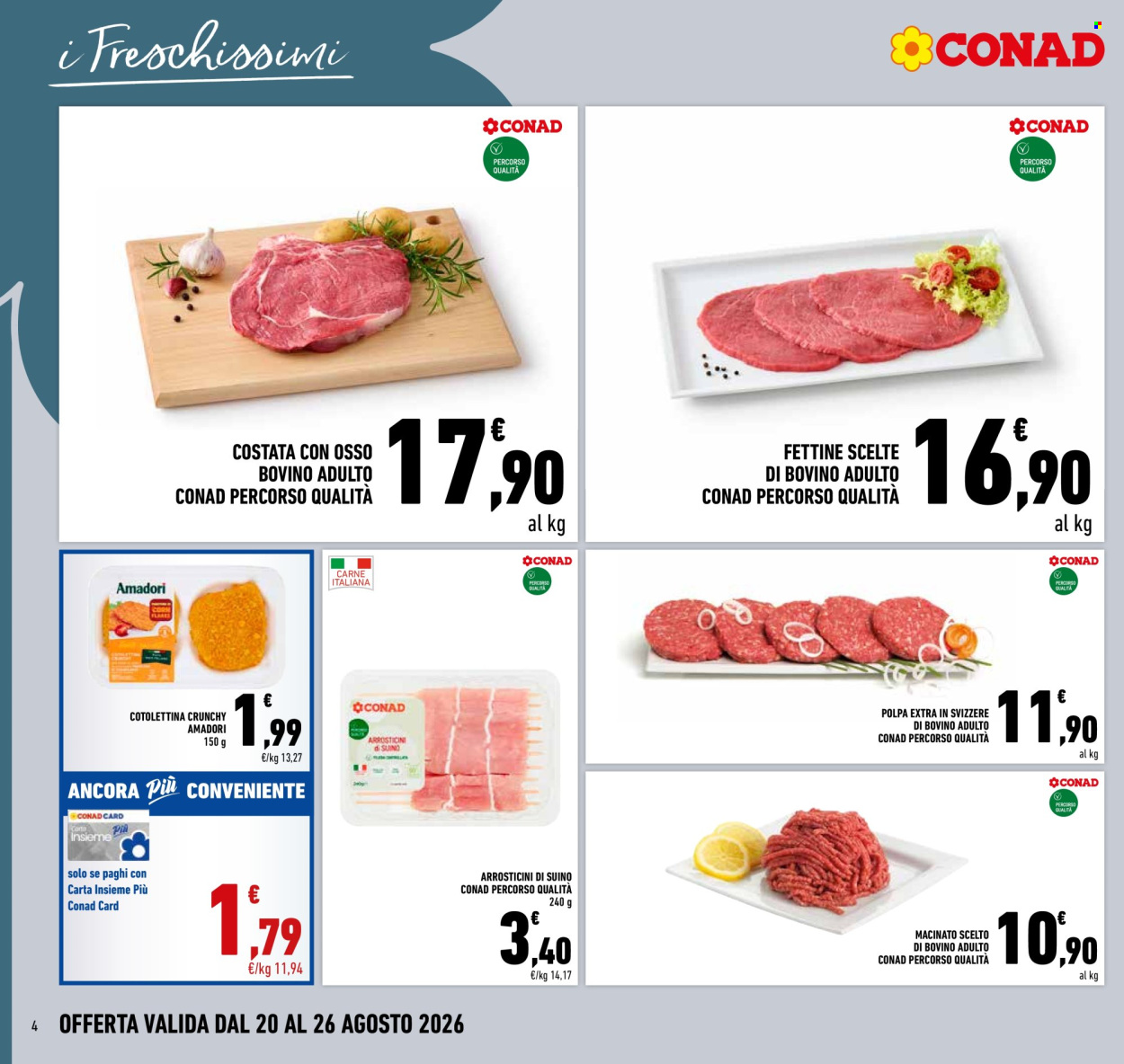 Volantino Conad - 20/8/2026 - 26/8/2026. Pagina 4