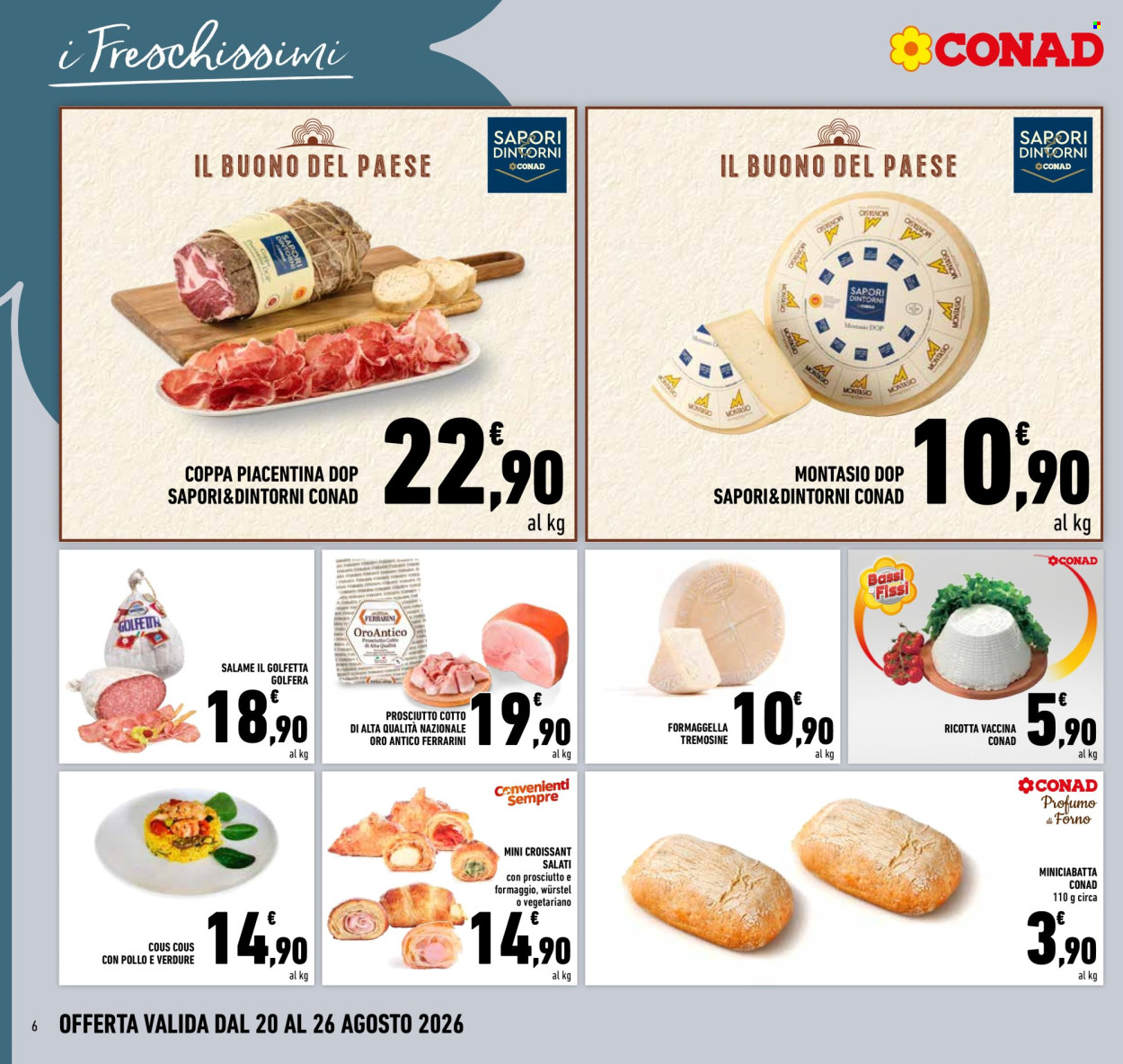 Volantino Conad - 20/8/2026 - 26/8/2026. Pagina 6