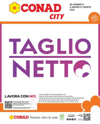 Volantino Conad City - 21/8/2026 - 27/8/2026.