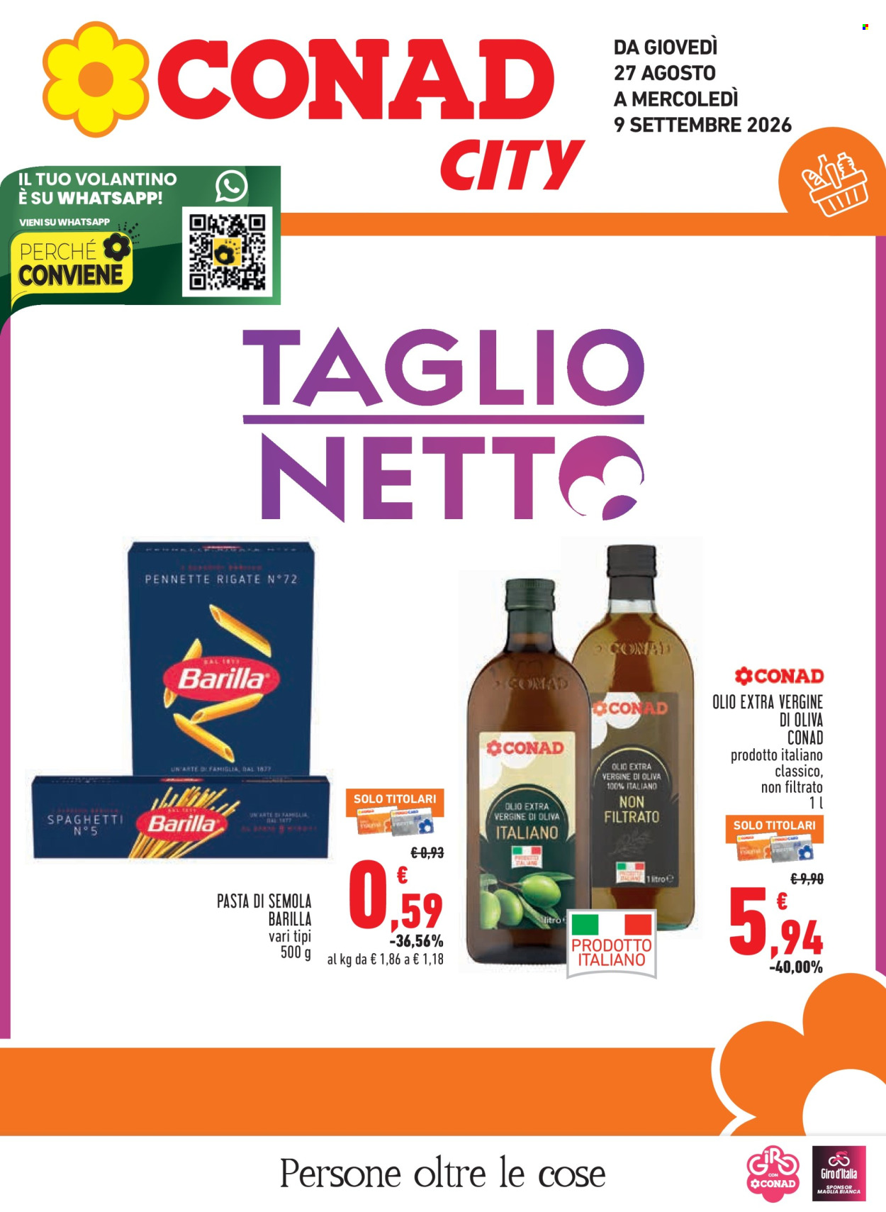 Leták Conad - 27.8.2026 - 9.9.2026. Strana 1