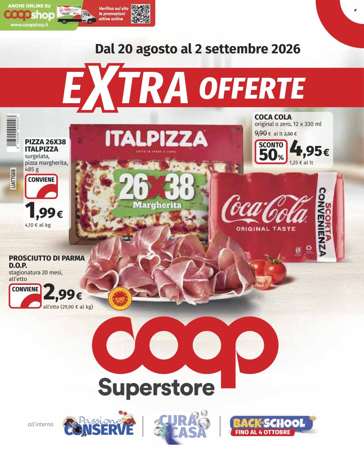 Volantino Coop - 20/8/2026 - 2/9/2026. Pagina 1