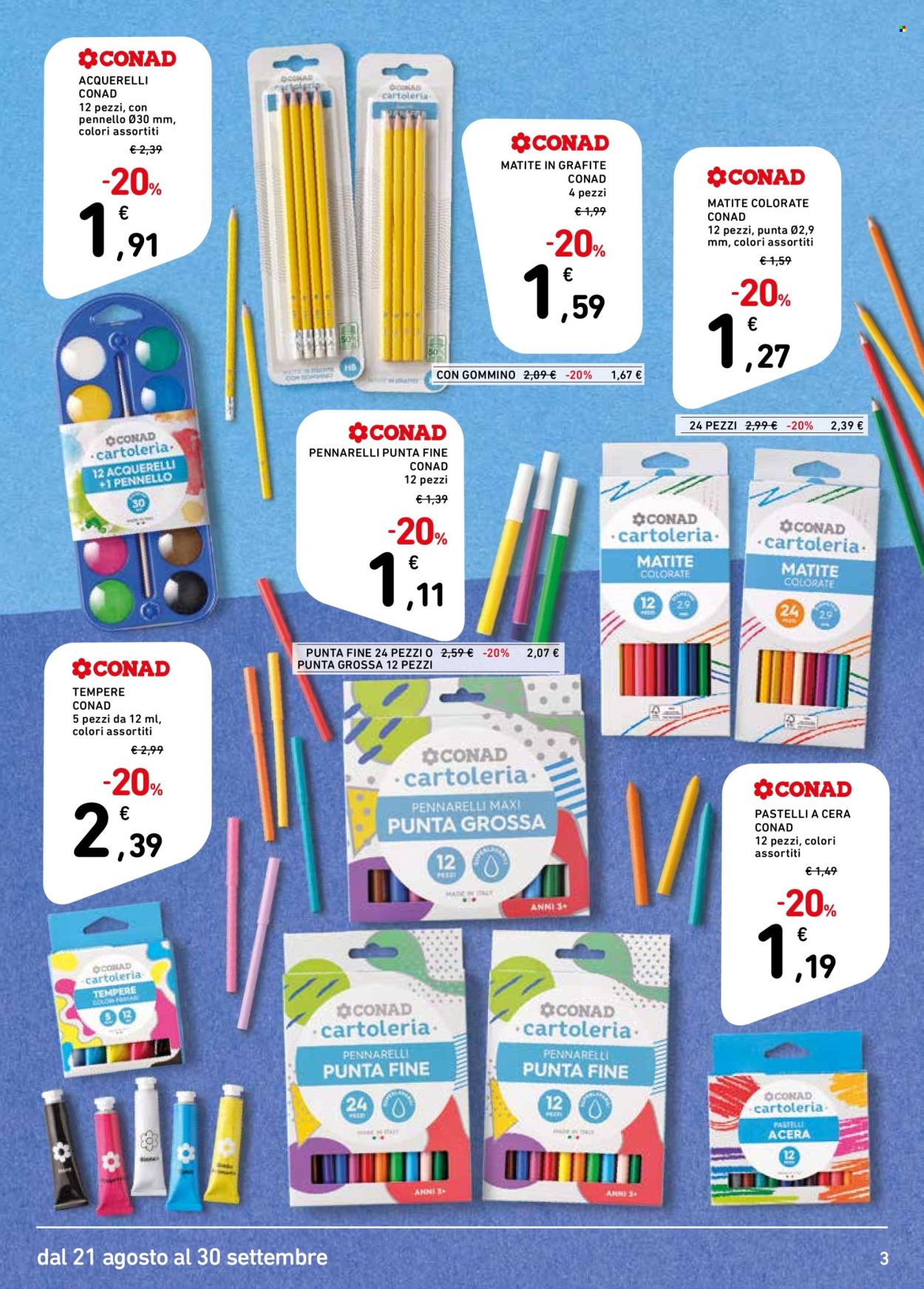 Leták Conad - 21.8.2026 - 30.9.2026. Strana 3