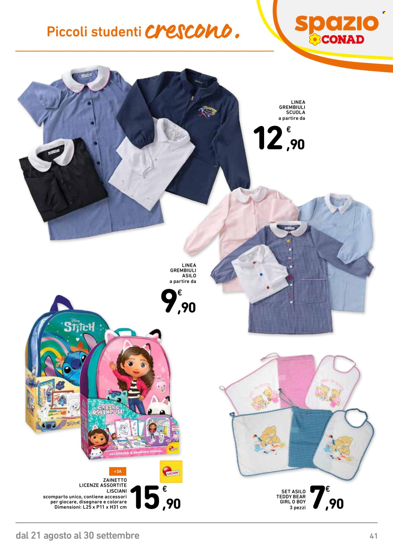 Leták Spazio Conad - 21.8.2026 - 30.9.2026. Strana 41