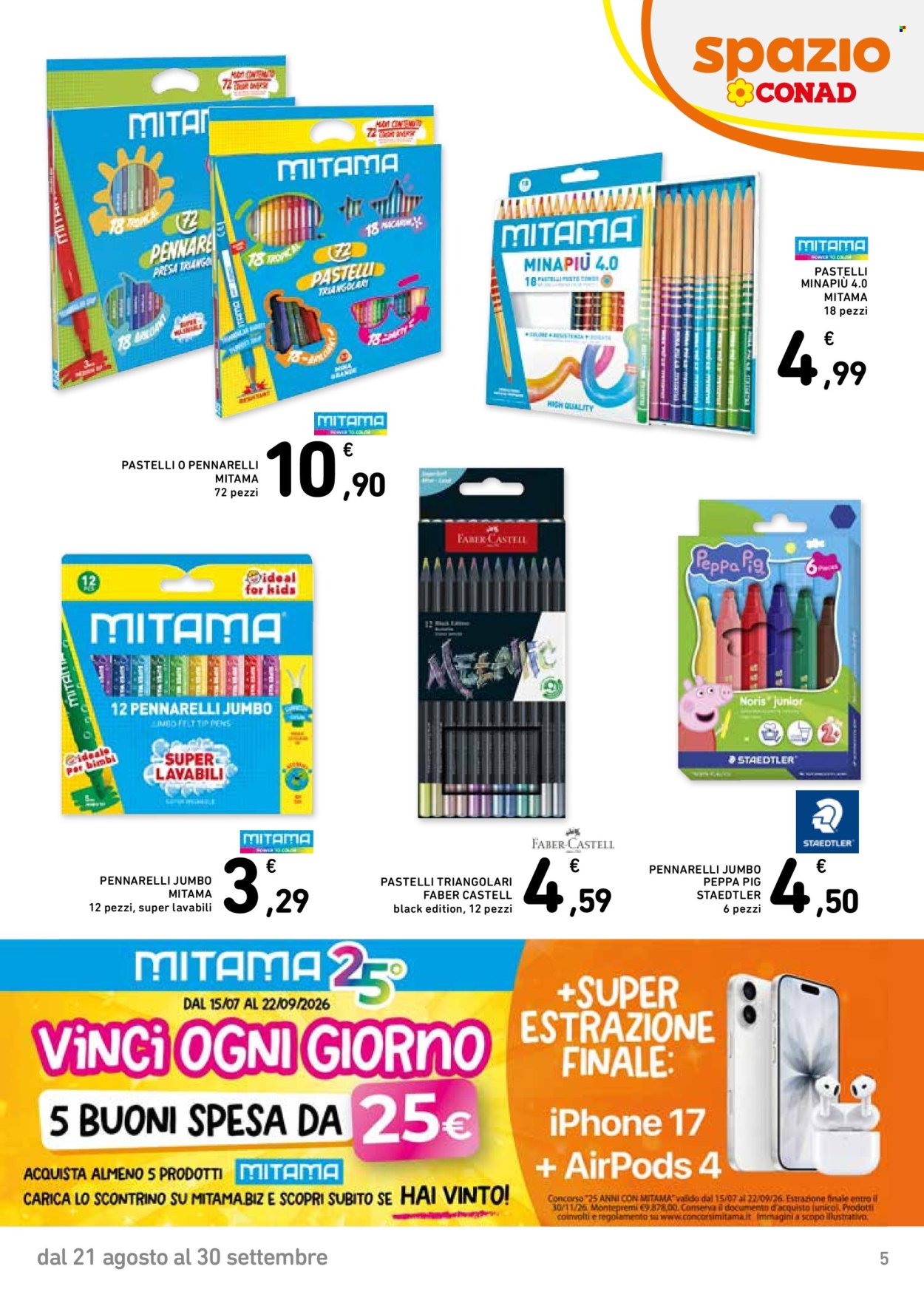 Leták Spazio Conad - 21.8.2026 - 30.9.2026. Strana 5
