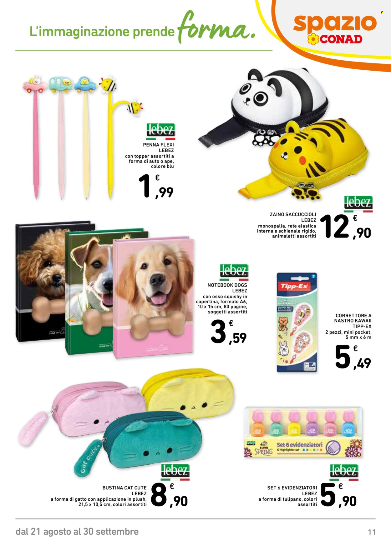 Leták Spazio Conad - 21.8.2026 - 30.9.2026. Strana 11
