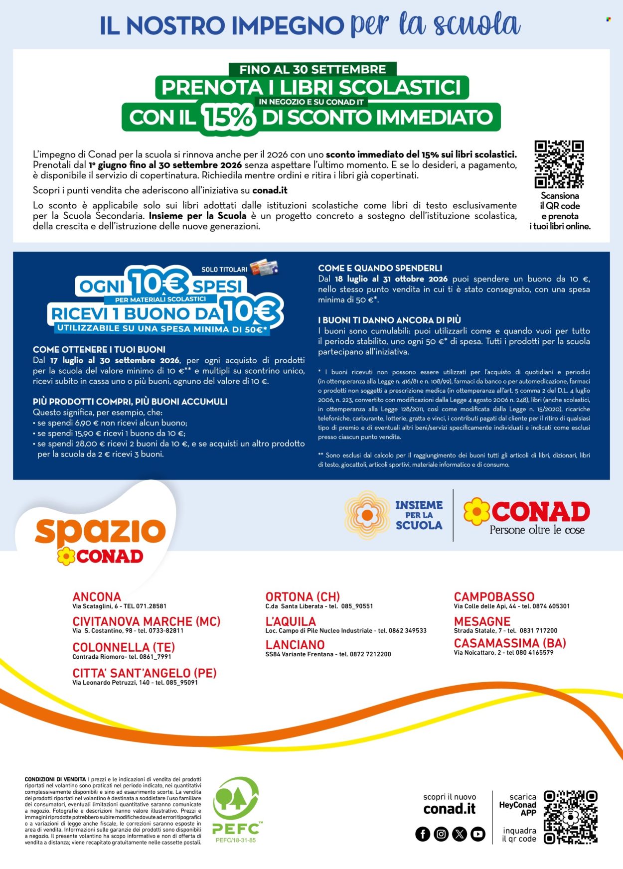 Volantino Spazio Conad - 21/8/2026 - 30/9/2026. Pagina 48