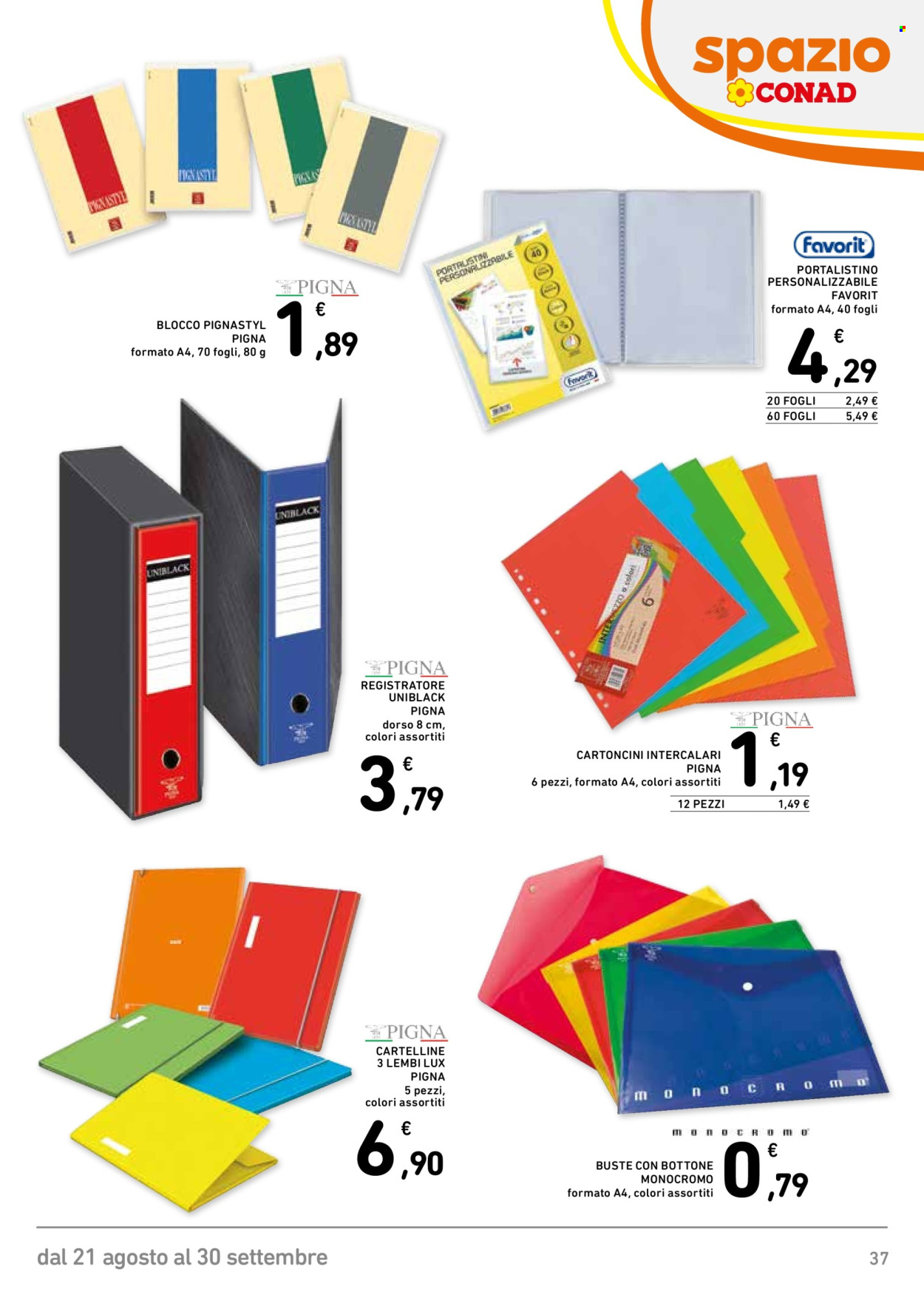 Volantino Spazio Conad - 21/8/2026 - 30/9/2026. Pagina 37