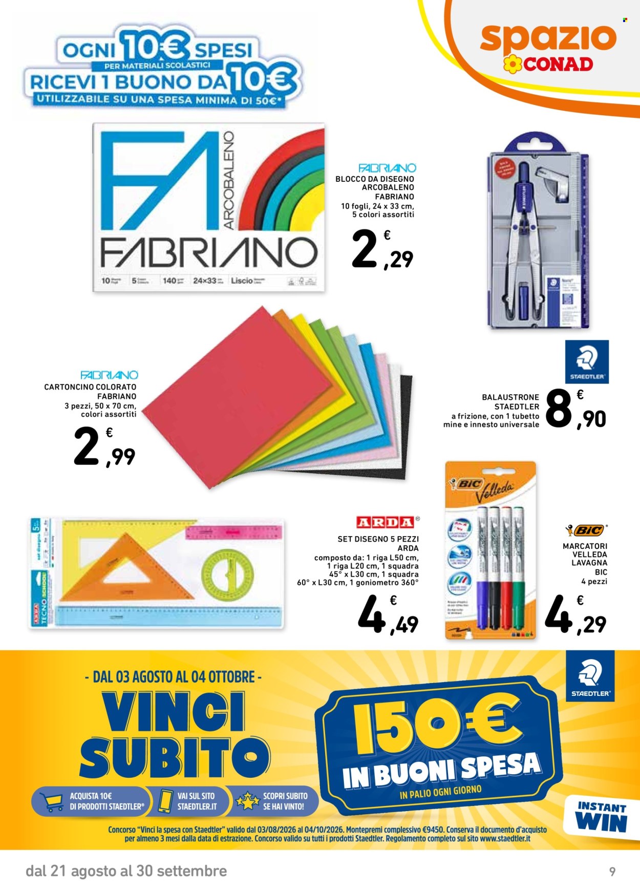 Volantino Spazio Conad - 21/8/2026 - 30/9/2026. Pagina 9
