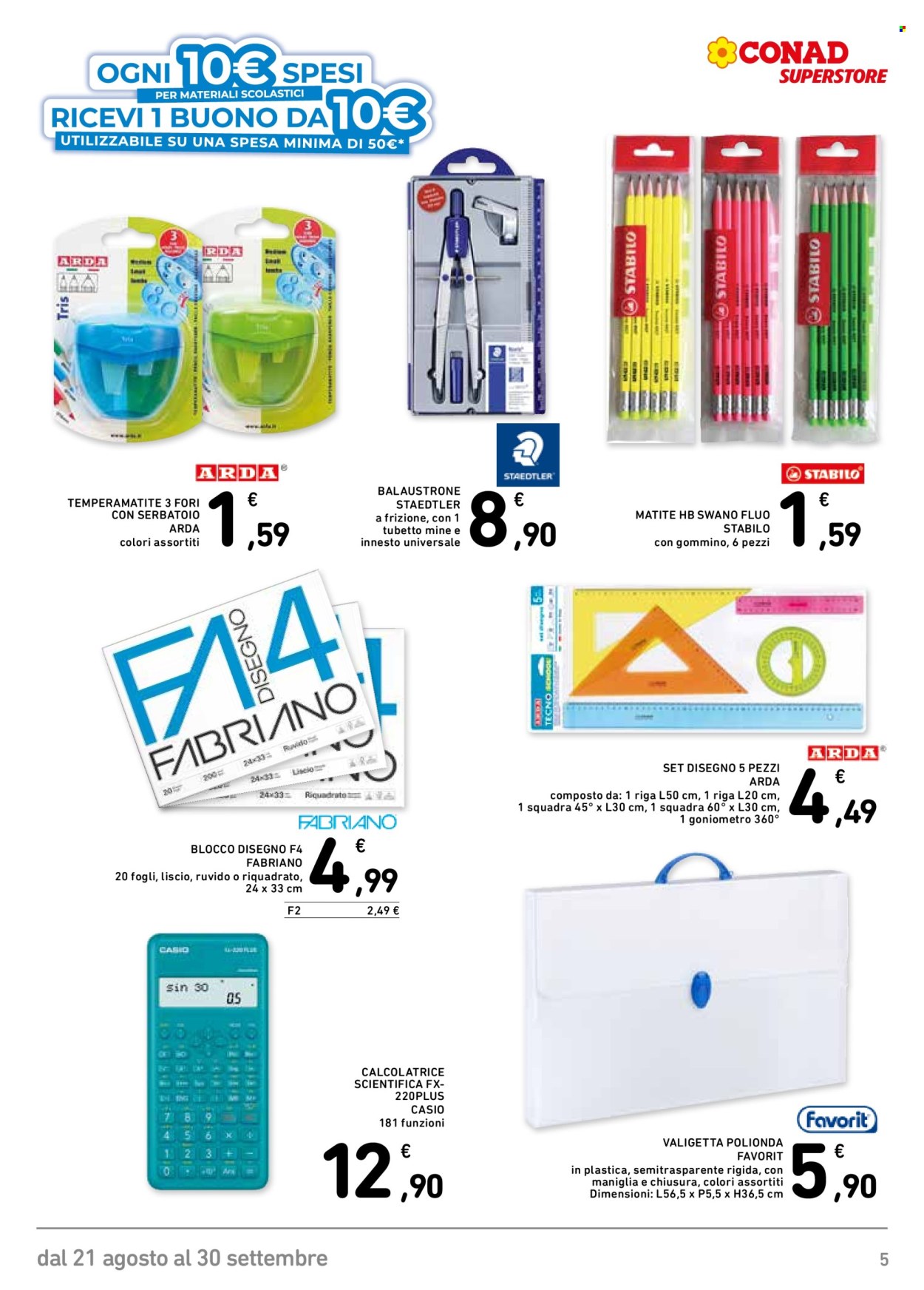 Volantino Conad Superstore - 21/8/2026 - 30/9/2026. Pagina 5