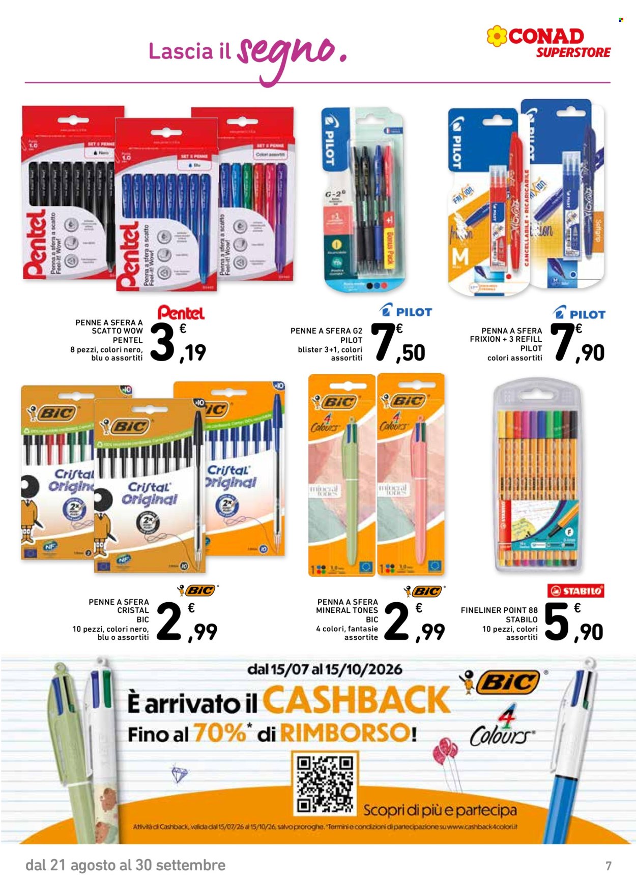 Volantino Conad Superstore - 21/8/2026 - 30/9/2026. Pagina 7