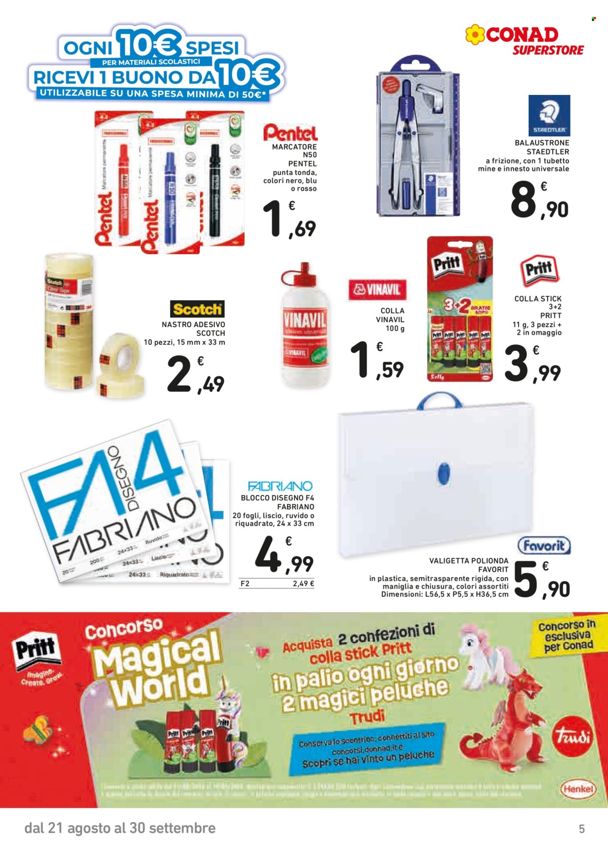 Leták Conad Superstore - 21.8.2026 - 30.9.2026. Strana 5