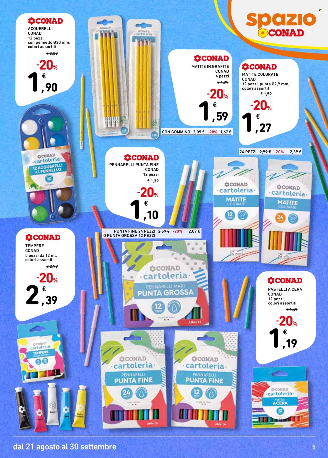 Leták Spazio Conad - 21.8.2026 - 30.9.2026. Strana 5
