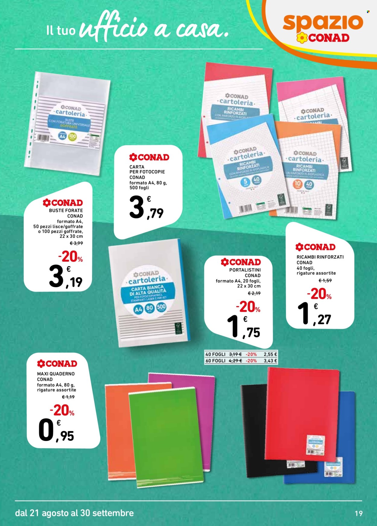 Volantino Spazio Conad - 21/8/2026 - 30/9/2026. Pagina 19