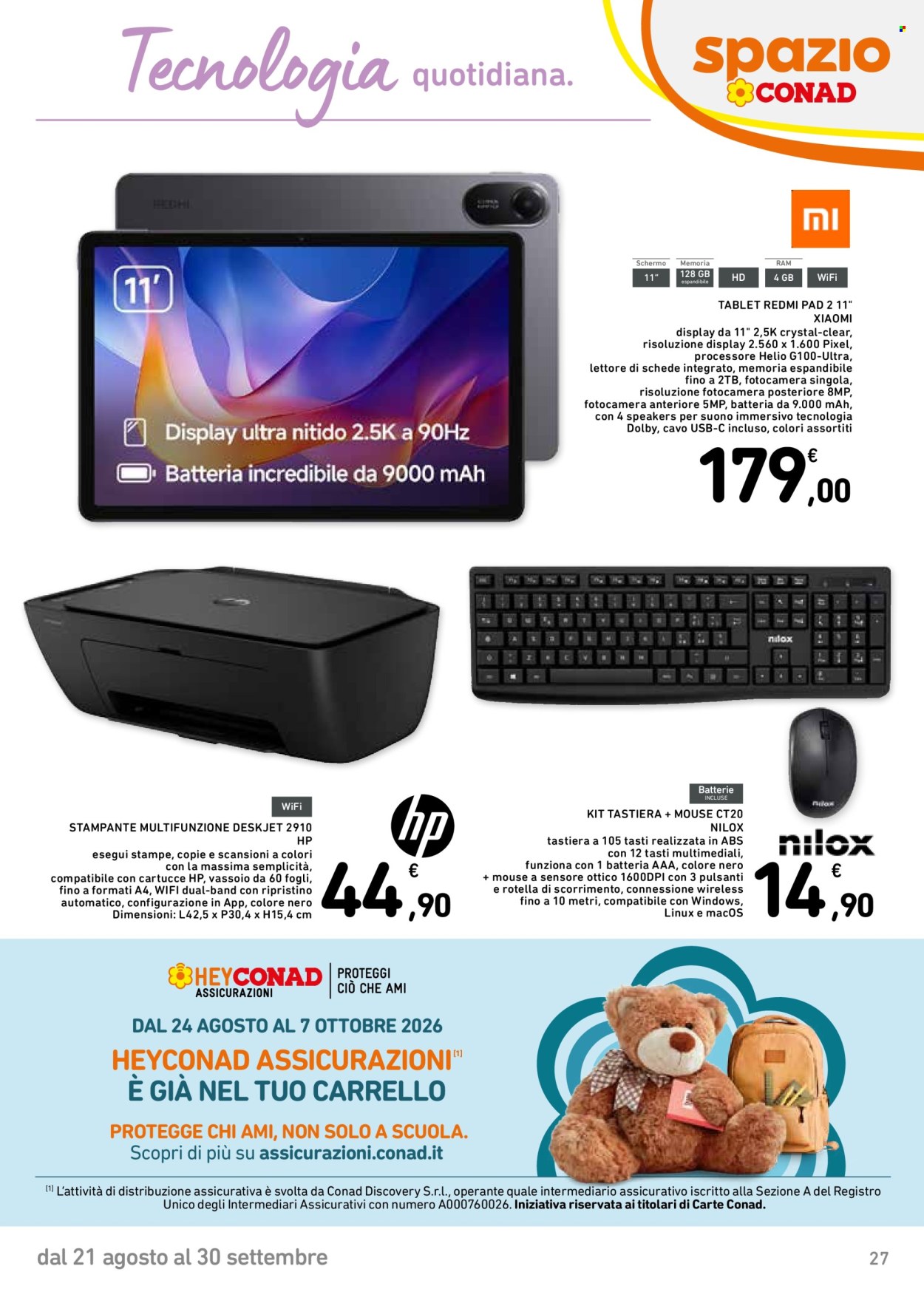 Leták Spazio Conad - 21.8.2026 - 30.9.2026. Strana 27