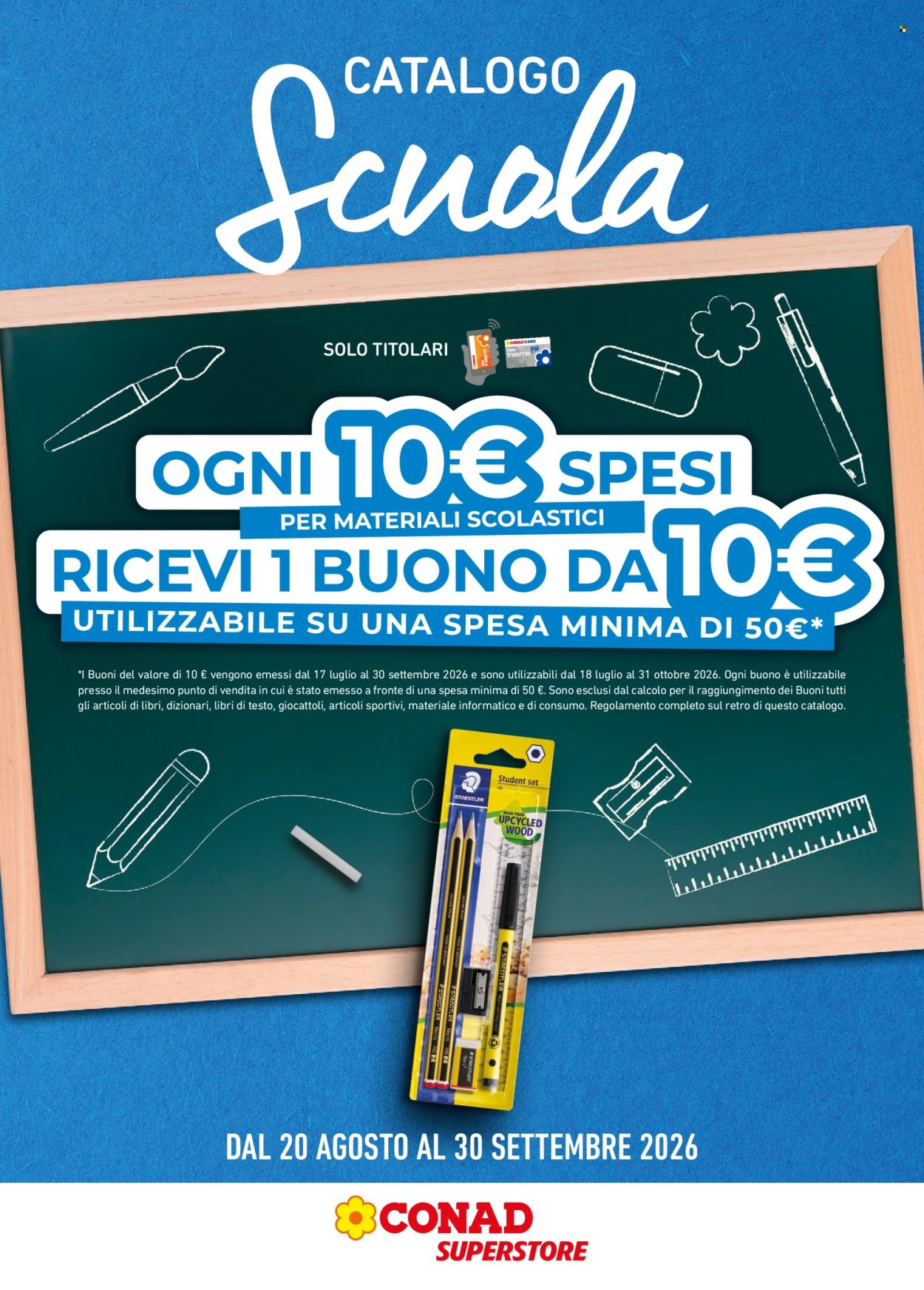 Leták Conad Superstore - 20.8.2026 - 30.9.2026. Strana 1