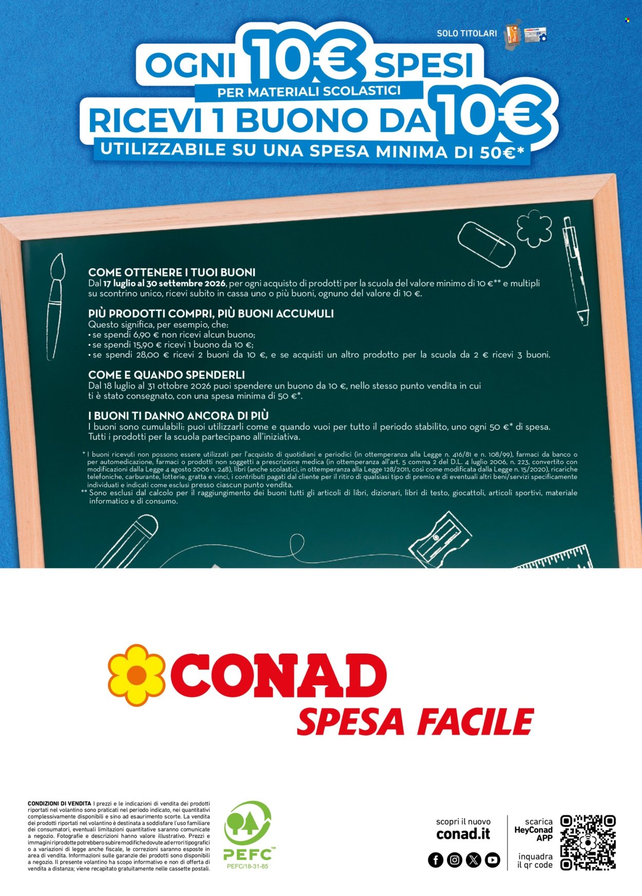Leták Spesa Facile Conad - 20.8.2026 - 30.9.2026. Strana 12