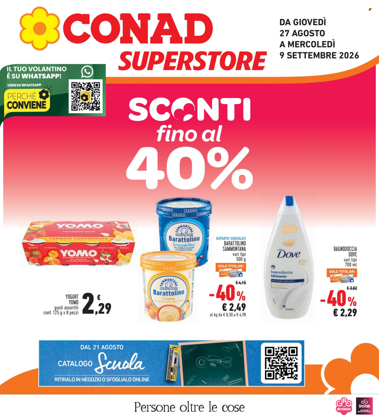 Volantino Conad Superstore - 27/8/2026 - 9/9/2026. Pagina 1
