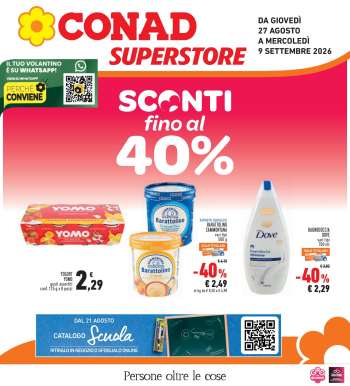 Volantino Conad Superstore - 27/8/2026 - 9/9/2026.