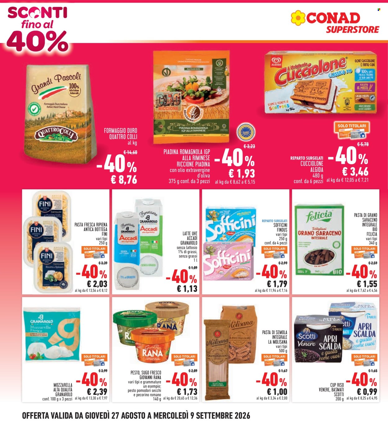 Volantino Conad - 27/8/2026 - 9/9/2026. Pagina 2