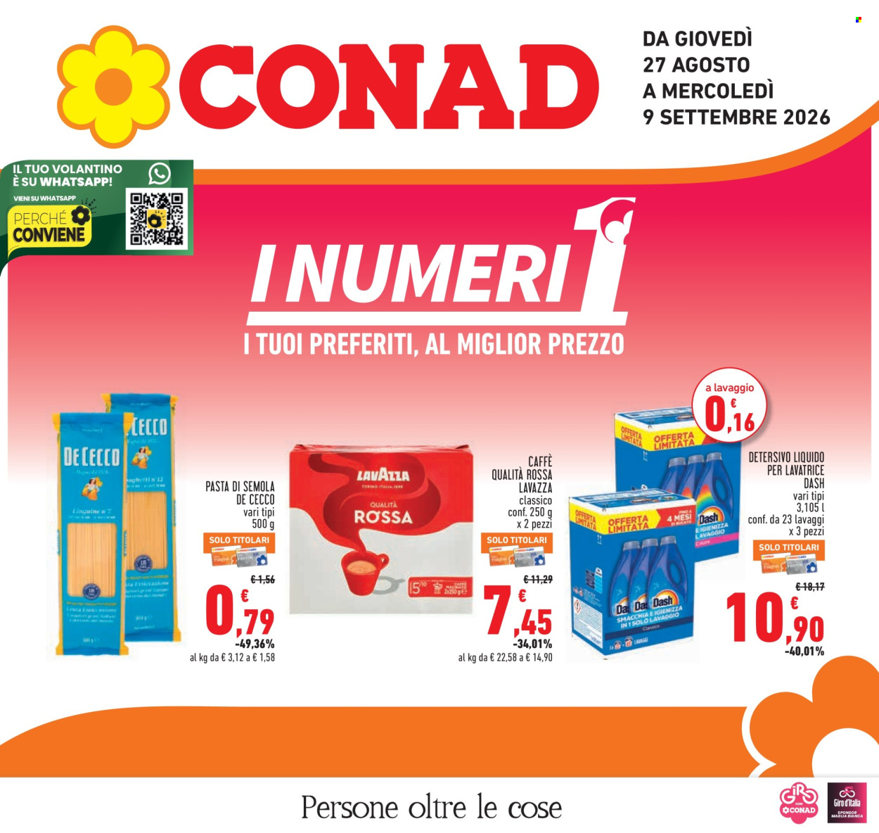 Leták Conad - 27.8.2026 - 9.9.2026. Strana 1