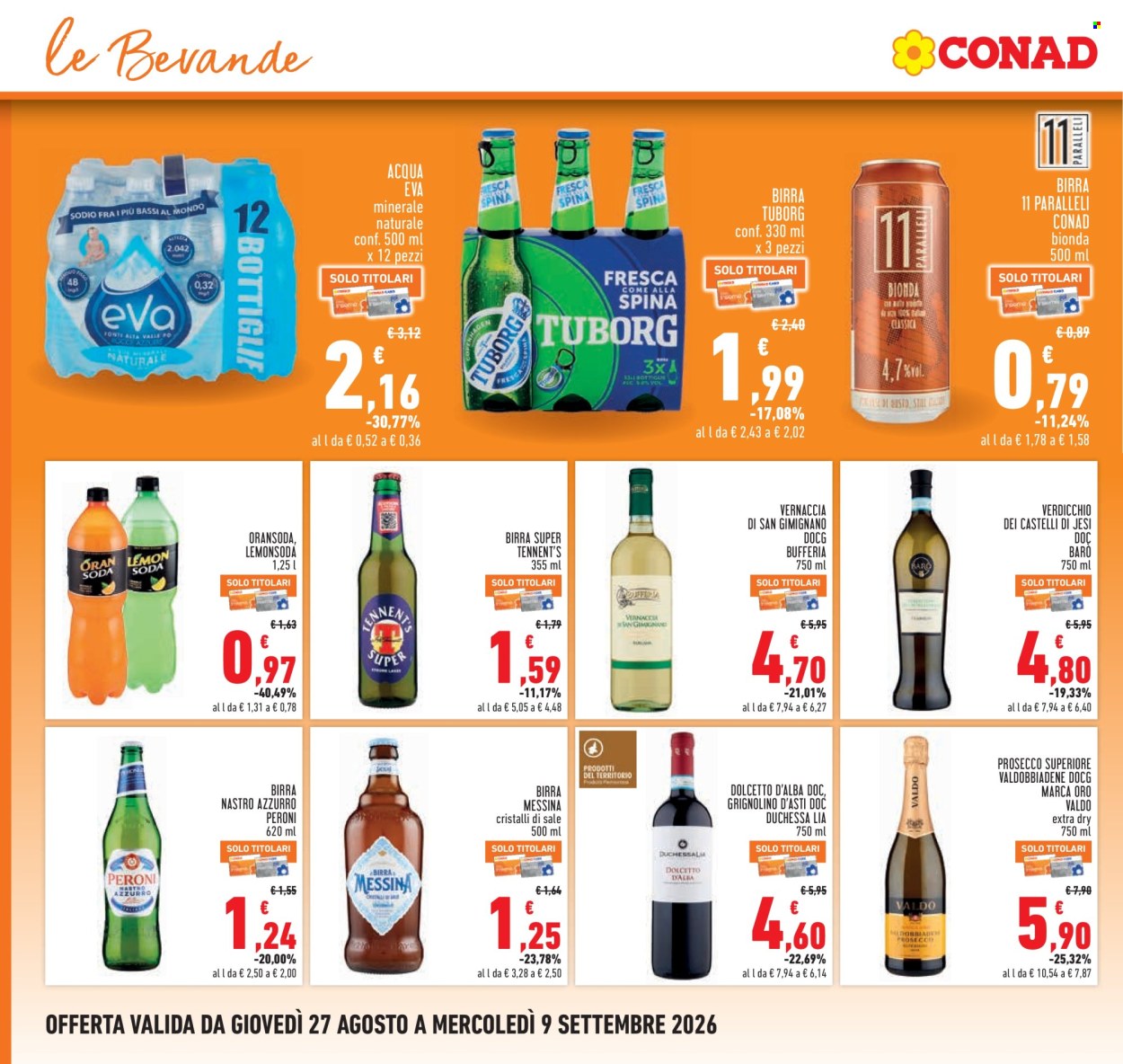 Volantino Conad - 27/8/2026 - 9/9/2026. Pagina 22
