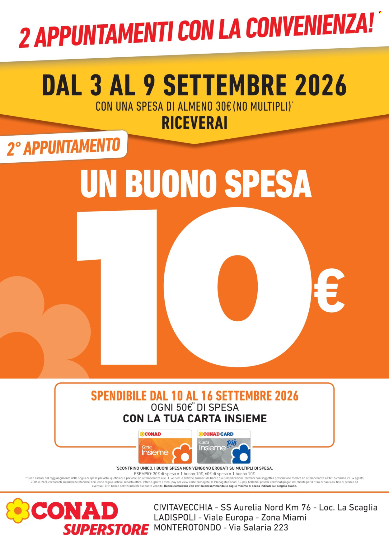 Volantino Conad Superstore - 27/8/2026 - 9/9/2026. Pagina 2