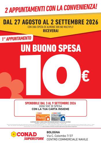 Volantino Conad Superstore - 27/8/2026 - 9/9/2026.