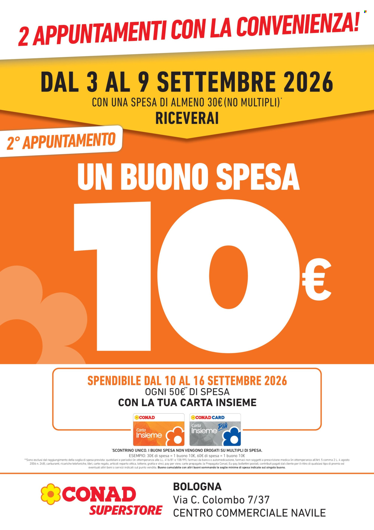 Volantino Conad Superstore - 27/8/2026 - 9/9/2026. Pagina 2