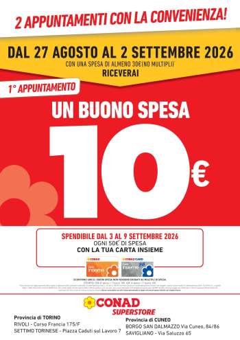 Volantino Conad - 27/8/2026 - 9/9/2026.