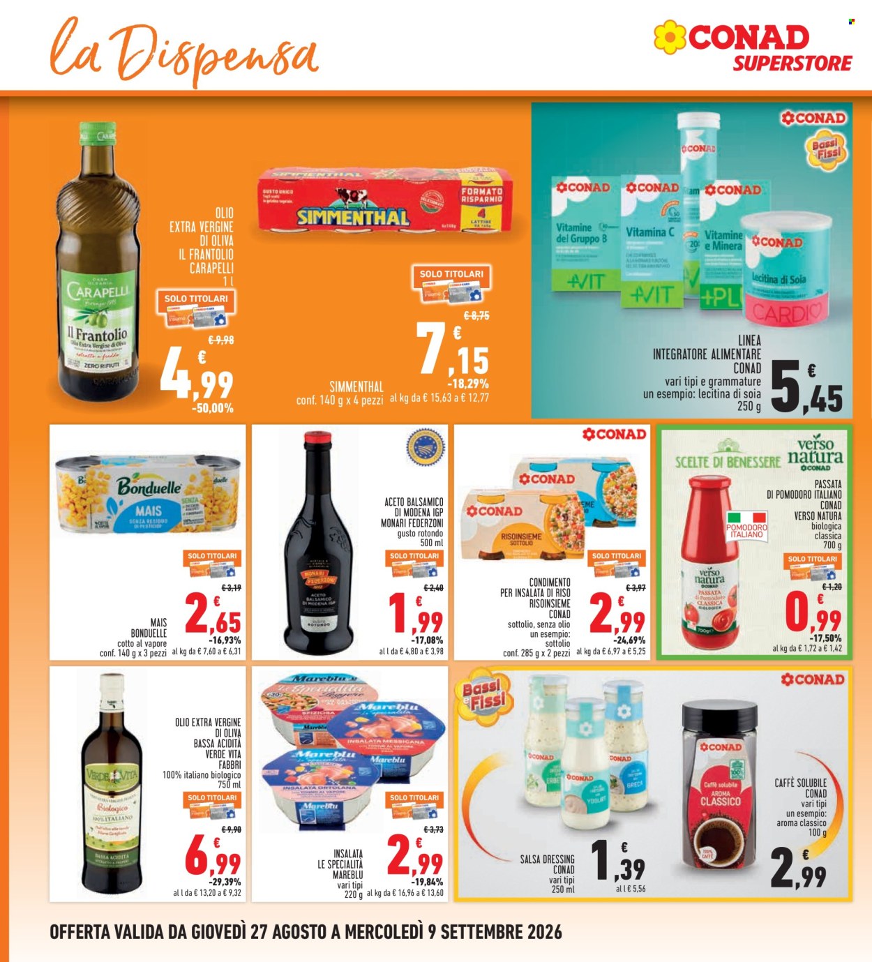 Volantino Conad - 27/8/2026 - 9/9/2026. Pagina 20