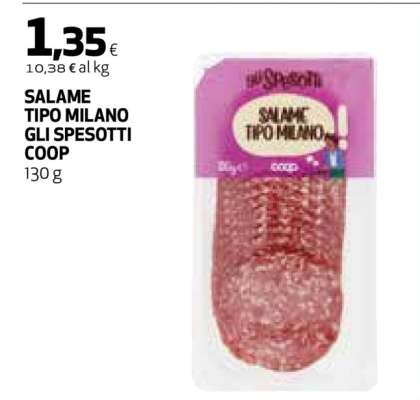 SALAME TIPO MILANO GLI SPESOTTI COOP