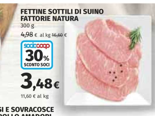 Fettine Sottili di Suino Fattorie Natura