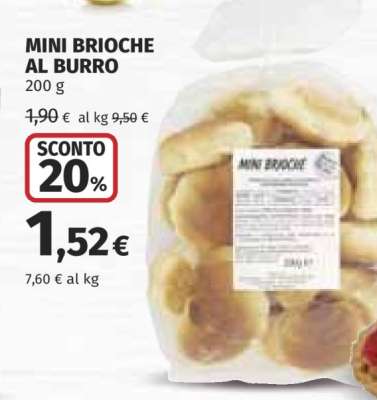 MINI BRIOCHE AL BURRO