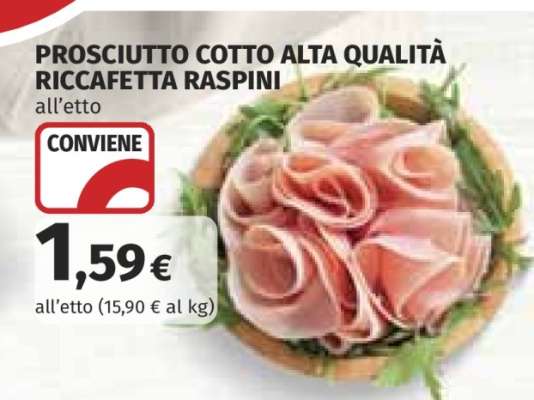 PROSCIUTTO COTTO ALTA QUALITÀ RICCAFETTA RASPINI