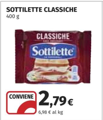 Sottilette Classiche