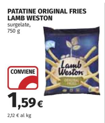 PATATINE ORIGINAL FRIES LAMB WESTON