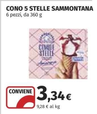 Cono 5 Stelle Sammontana