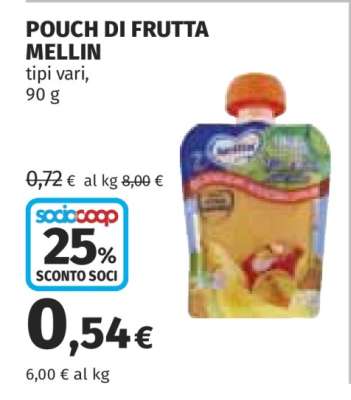 POUCH DI FRUTTA MELLIN